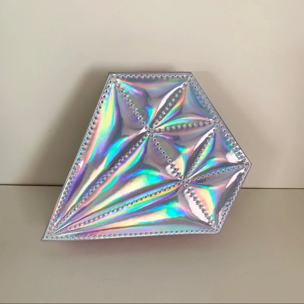 NEW Iridescent zippy clutch